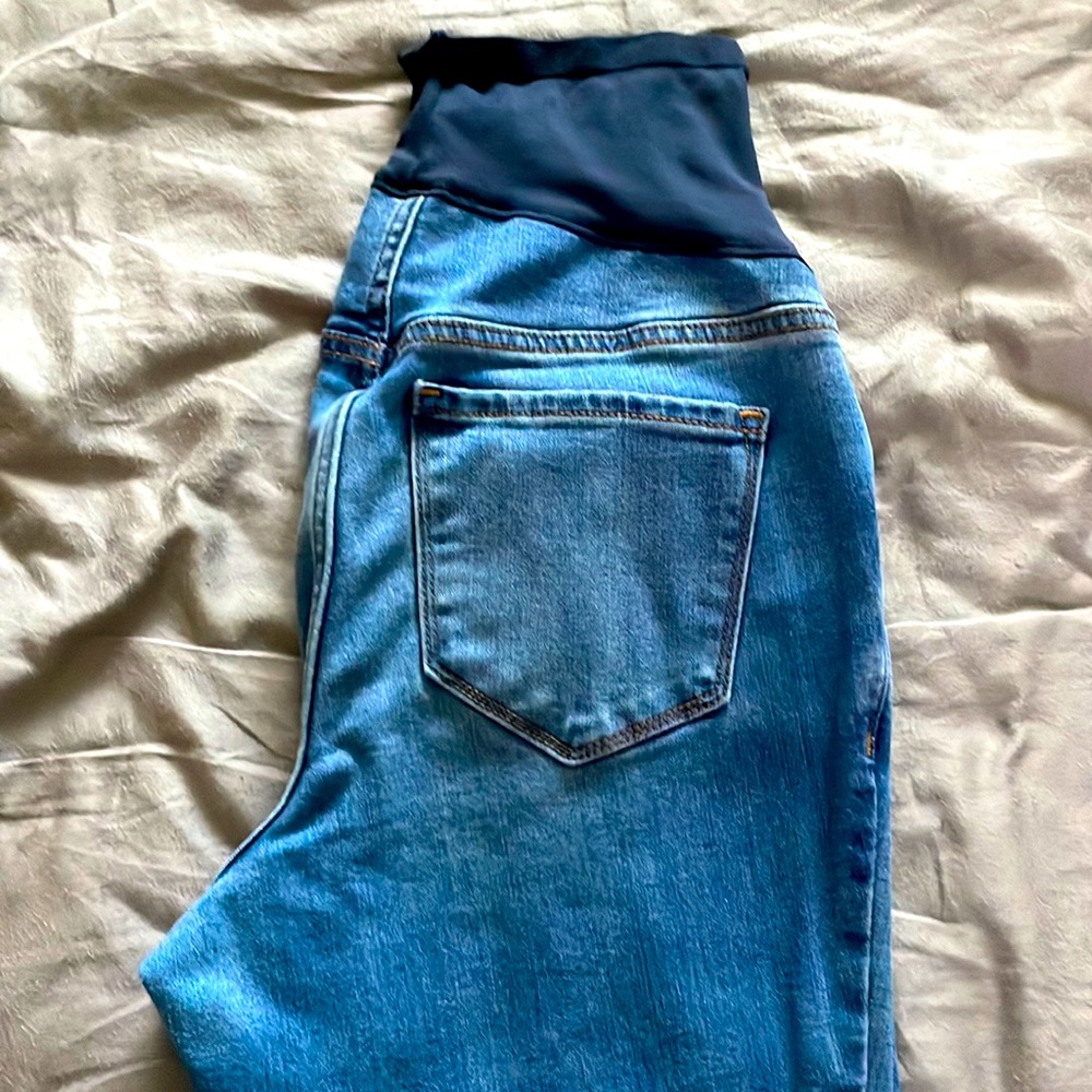 Maternity jeans | size 8 | blue | full panel
